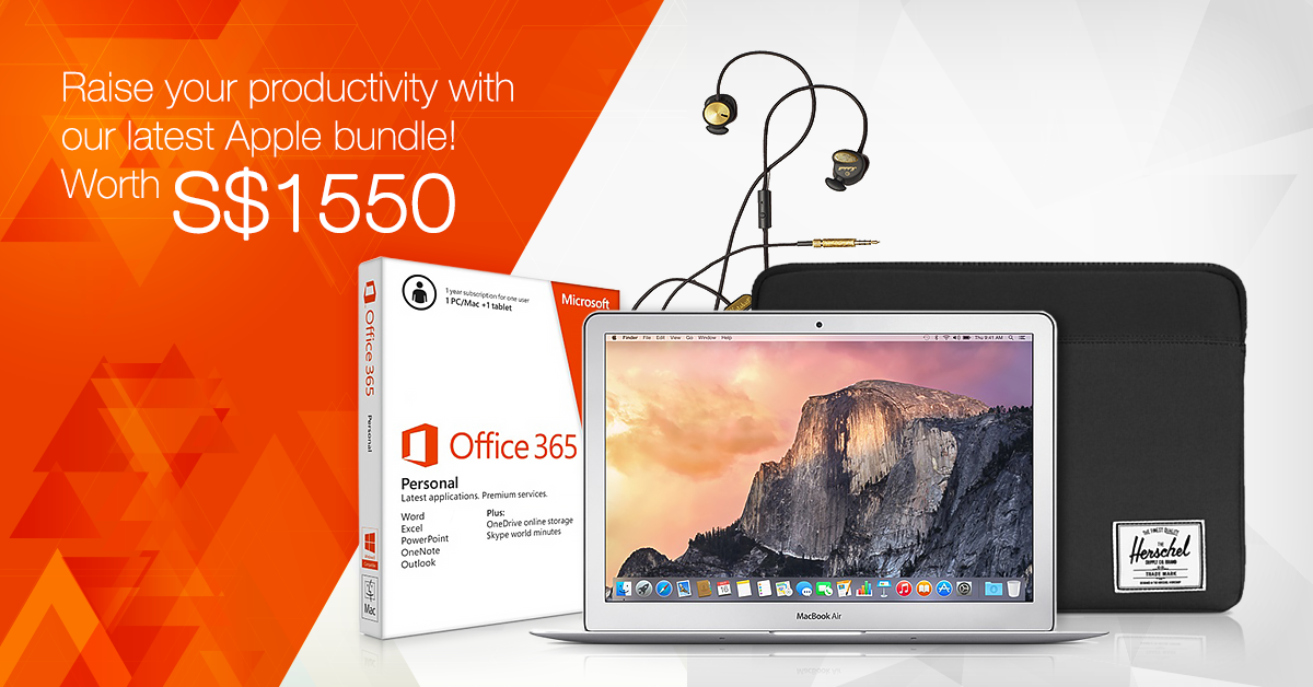Raise your #Productivity with this #Apple bundle. Get it at a steal, only at: ow.ly/RUu46