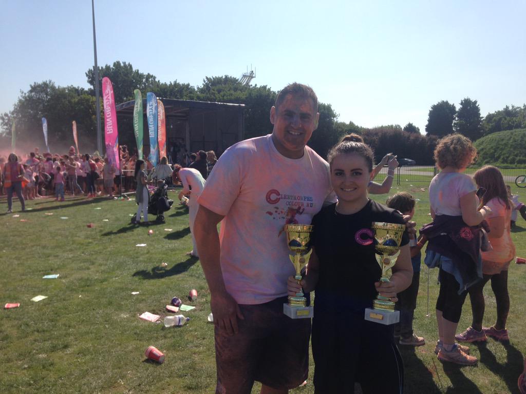 COLOUR RUN 2015 with our new British Karate Champion "Alice Hlyton" 🏆🏆🏆