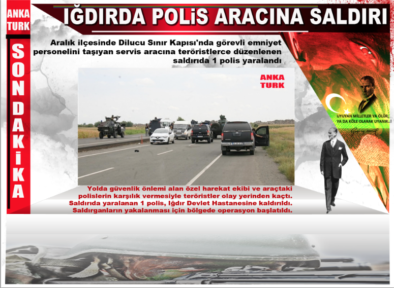 ığdırda polis aracına saldırı, gündem, türkiye, anka turk, haber, 