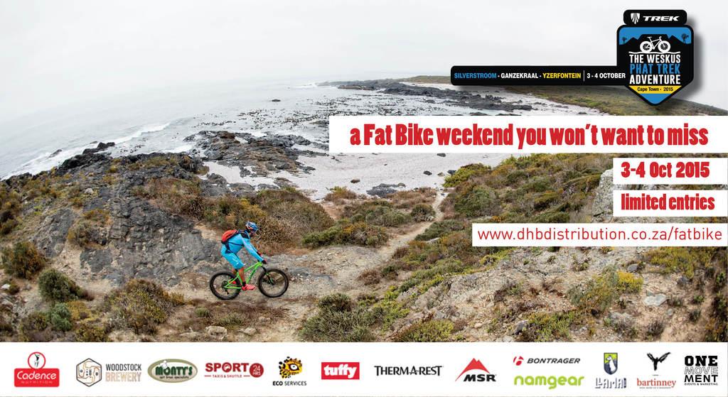 LIMITED entries left. Ride the <a href="/CapeWestCoast/">rdot</a> on a #FatBike. <a href="/TrekBikesZA/">Trek South Africa</a> #WeskusFatBike. buff.ly/1Fu2g57