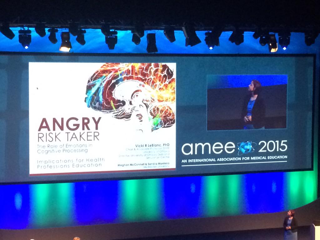 Amazing plenary by Vicki Leblanc #AMEE2015