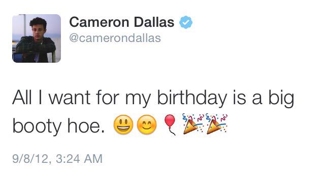 daniellesandler's tweet photo. I think I know what cam wants for his birthday #HappyBirthdayCameronDallas #21YearsOfDallas http://t.co/hykdcjkqUh