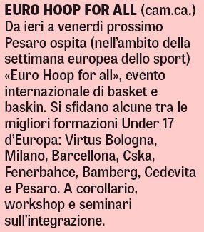 EuroHoopForAll's tweet photo. .@EuroHoopForAll questa mattina è anche su @Gazzetta_it #BeActive #EWoS2015 #sportforall http://t.co/huhe5qu95s
