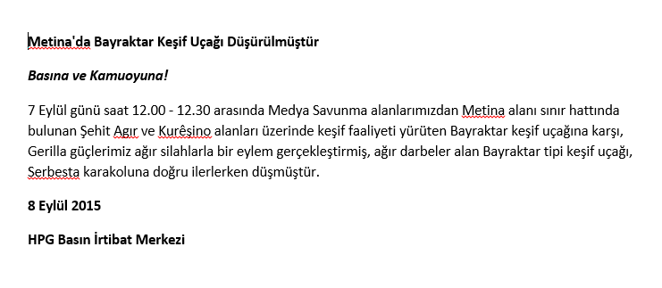 soresakurd's tweet photo. HPG Gerillaları Keşif Uçağı Düşürdü.... http://t.co/ztUKmMSJrY