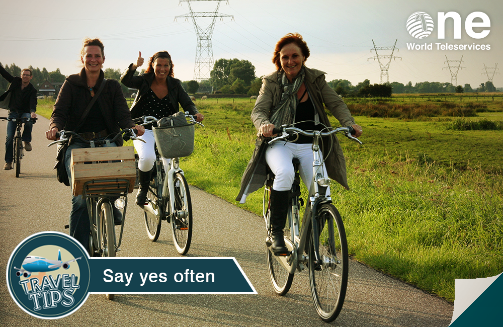 oneworldTeleIN's tweet image. Be impulsive &amp;amp; say yes when invited to meet new people, try a new activity or explore a new place. #traveltips