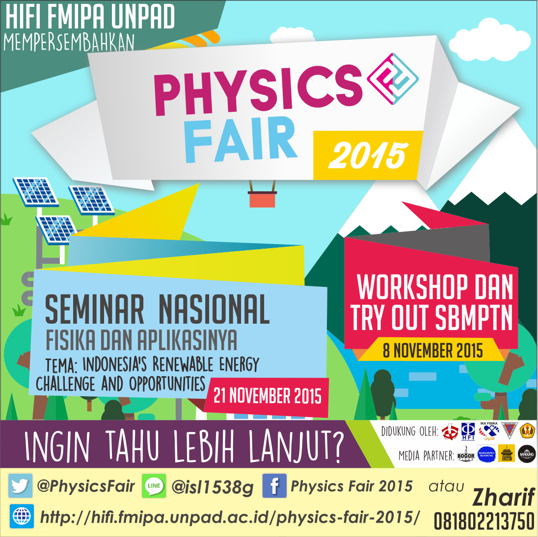 SIAP SBMPTN? yuk daftar "TRYOUT &amp; WORKSHOP SBMPTN HIFI FMIPA UNPAD"
more info: bit.ly/1hBrkkZ <a href="/belitungbarat/">SMAN 3 Bandung</a>