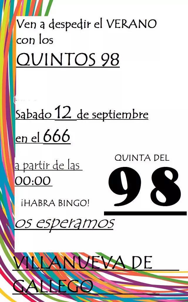 Juliaolmedog's tweet photo. Por cada día, hay una buena noticia, y yo os traigo esta. ¡¡No podéis faltar!!@quintos98 http://t.co/rBnj5Kzq2E