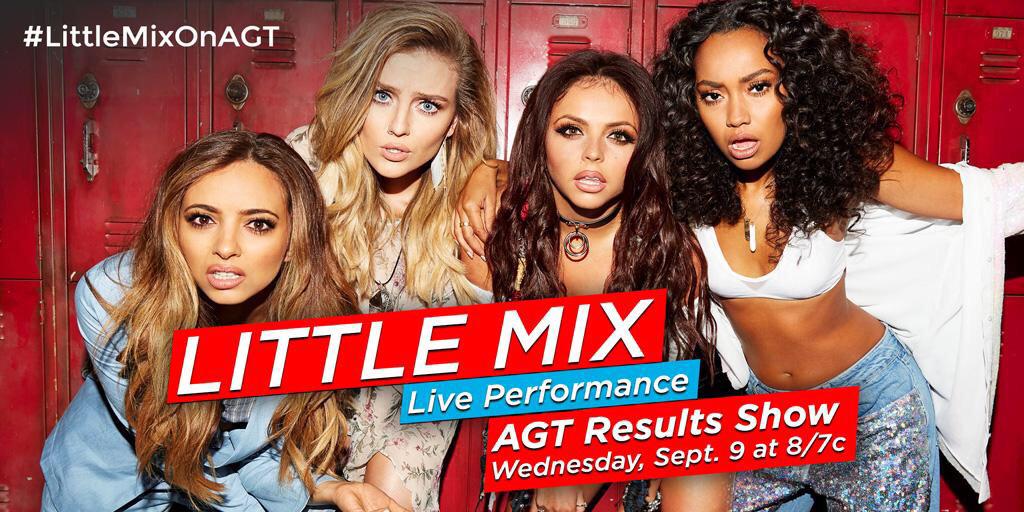 LittleMix's tweet image. Our girls are BACK in the USA to perform #BlackMagic on the @nbcagt stage tomorrow! Watch out for updates! LM HQ x