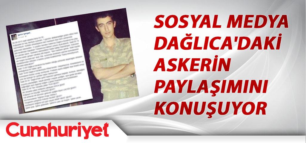 16 askerin silah arkadaşı olan Şahin Şimşek Facebook hesabından paylaşımları yürekleri dağladı goo.gl/pkLKhQ