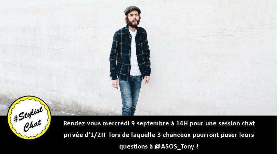 ASOS_Tony's tweet photo. Demain, chat privé avec trois d'entre vous !! http://t.co/f1SZouJU4P