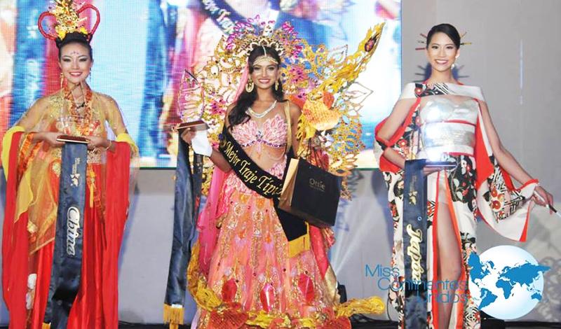 India's #SushriMishra wins Miss National Costume at #MissUnitedContinent 2015.