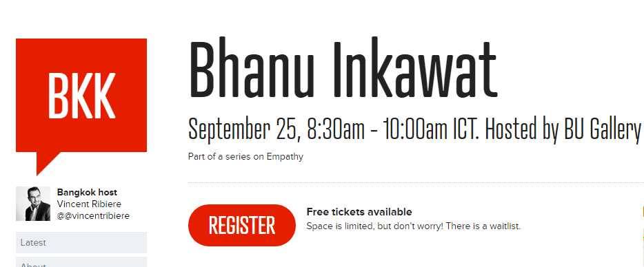 In Bangkok on 25 September? The globally Creative Mornings event format has arrived in BKK.