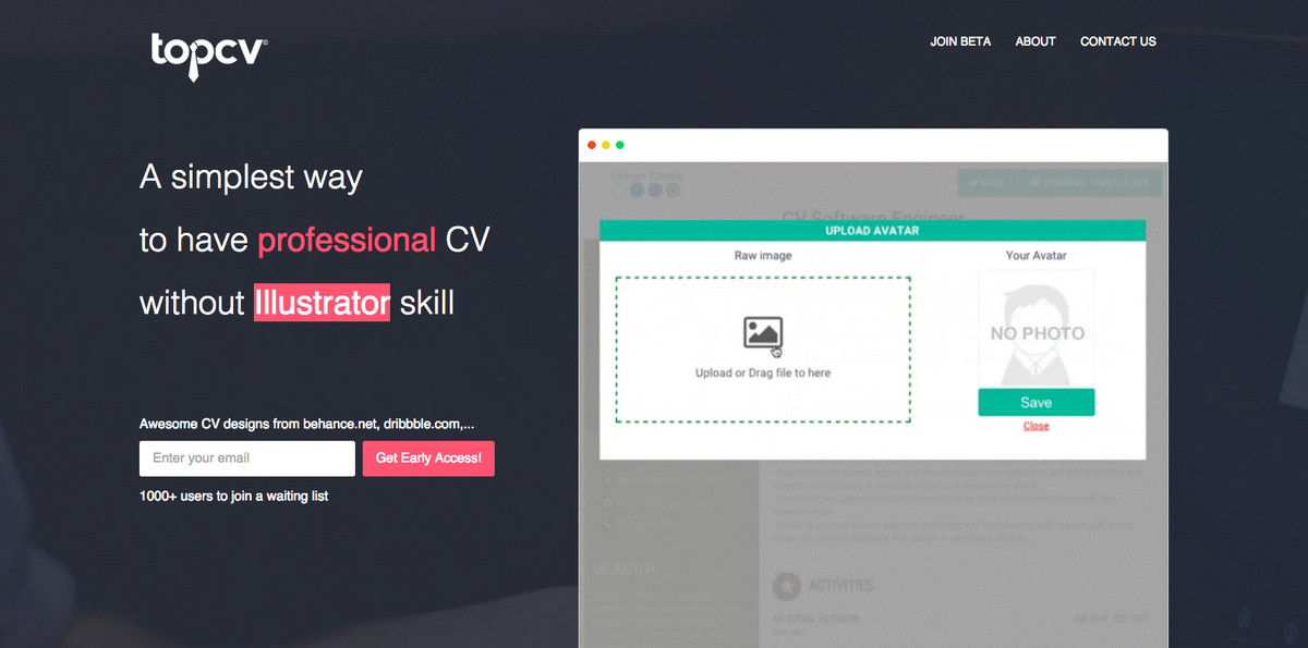 CompareMatch's tweet photo. TopCV:  A simple way to create an impressive resume without design skills. http://t.co/ZdplEnJ2D2 #HRTech @topcvme http://t.co/2vmHbjCcC9