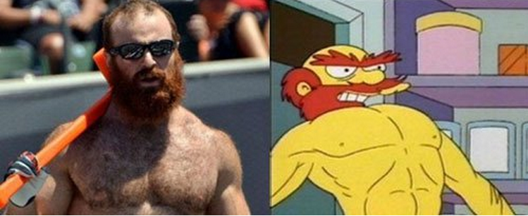 Supersarcasmo's tweet image. Personajes de los SIMPSONS que existen en la vida real bit.ly/1JPf0oW