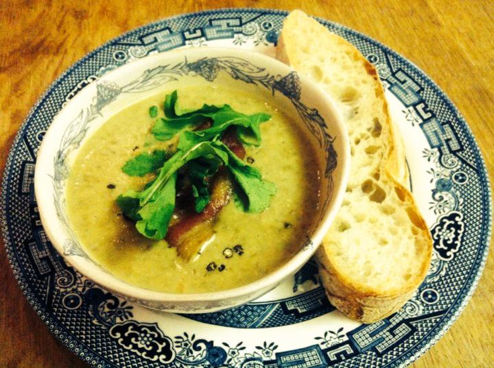 Omnomnom #soup for lunch <a href="/DeCompanje/">Schoon De Companje</a> #yesthatsbaconundertherocket #delicious #stillfeelslikewinter #stellenbosch