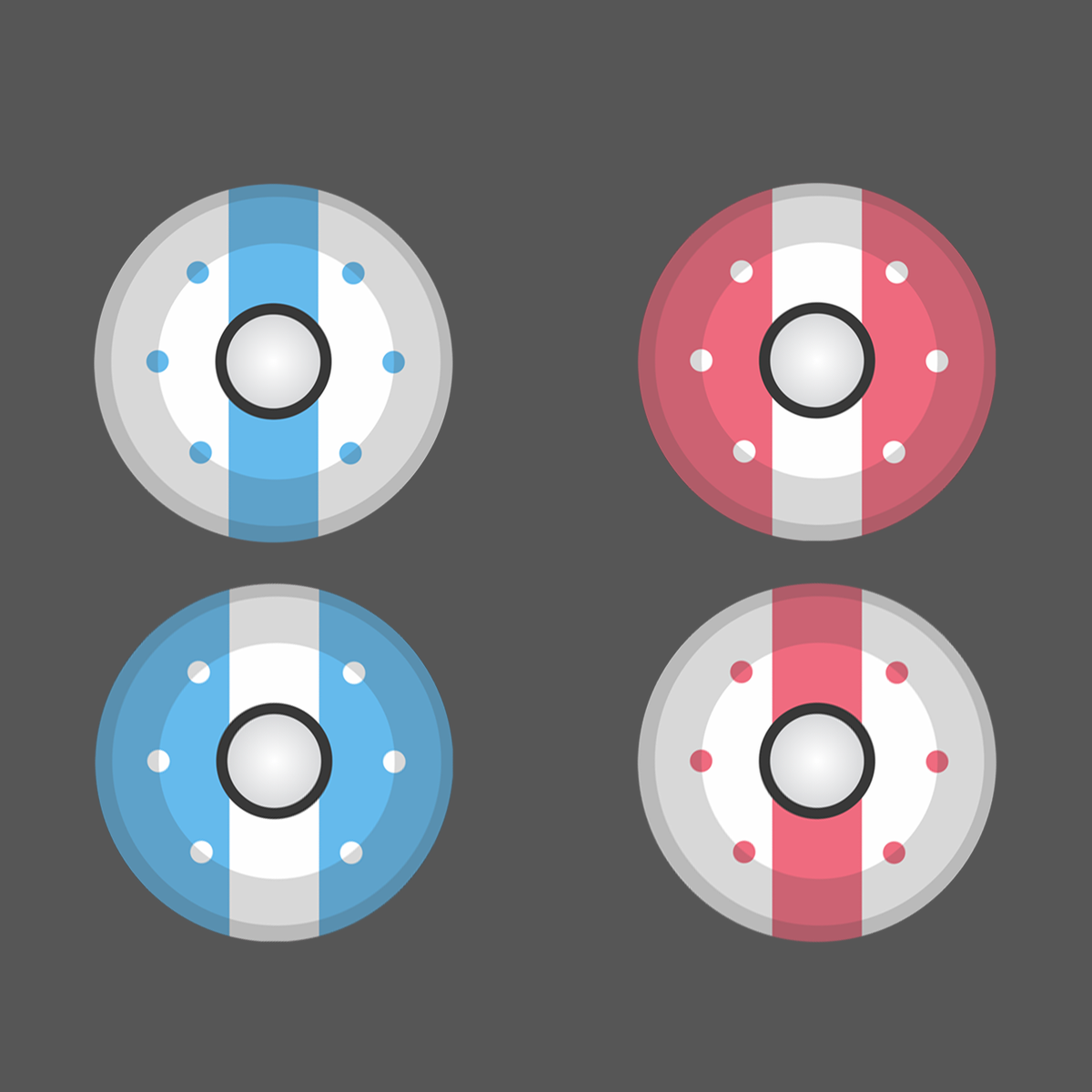 teamfingercandy's tweet photo. Today we updated the player ship designs to improve readability! #paddlebash #projectpaddles #rmitgames2015 http://t.co/FSrnxtAcYF