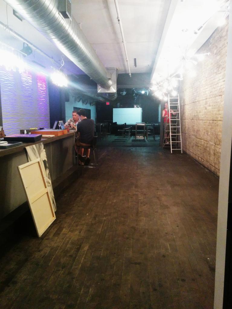ElevationLdnOnt's tweet photo. Sneak peek photos of our art hanging! The #Elevate art show is at @clublavish 5pm - 12am tonight! #GetDTL #LdnEnt http://t.co/tSbxaWhYzU