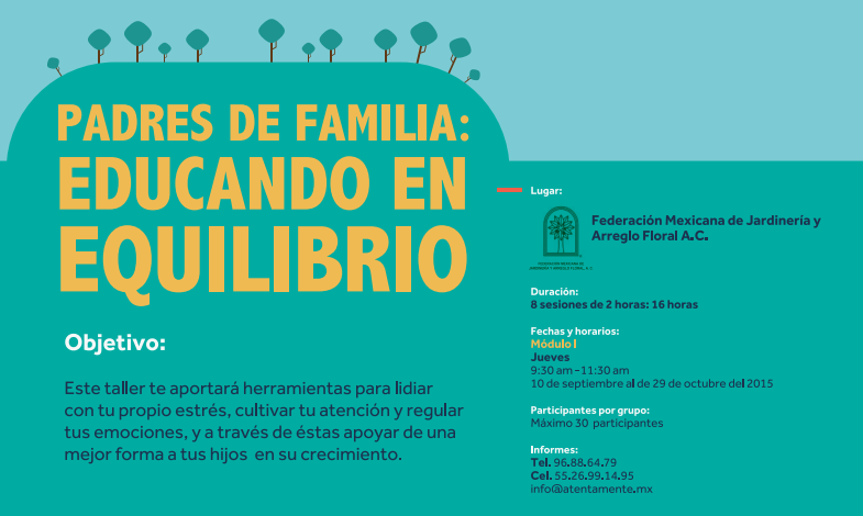 Asiste al Taller: PADRES DE FAMILIA EDUCANDO EN EQUILIBRIO
