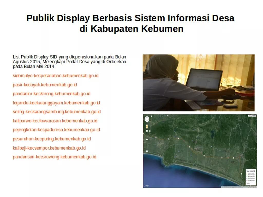 Publik Display Berbasis Sistem Informasi Desa