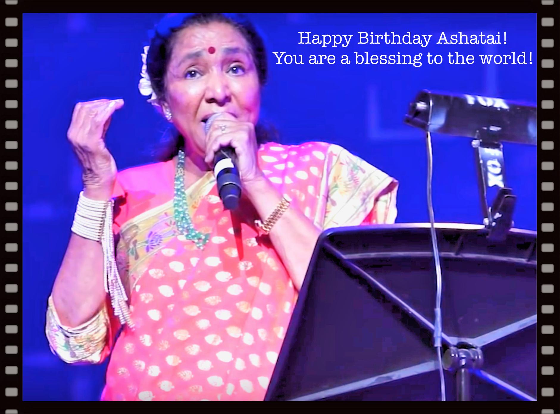 Let\s wish the world\s most recorded singer (12K songs & counting) Asha Bhosle a very Happy Birthday! 