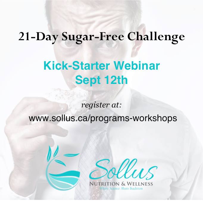 Just 1 soda/day ups your risk of diabetes! Join Sollus Nutrition &amp; Wellness and I for a 21 day sugar free challenge