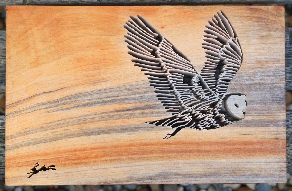 FionaKingdon's tweet photo. Recovered from #Yandles, next is European Woodworking Show #EuroWoodShow. Will show off this #owl  I think :) http://t.co/yCrc7UM8vU