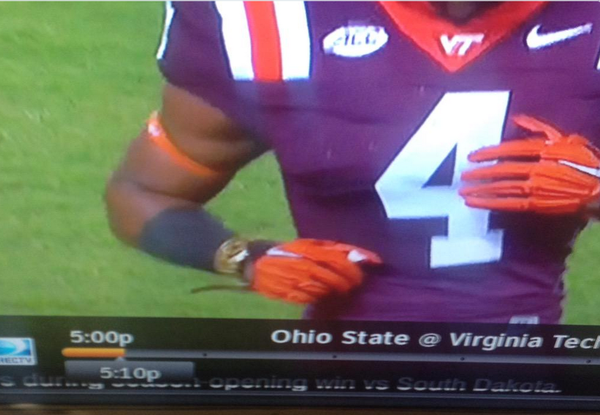 TSN_Marsh's tweet image. Fair or foul: Rocking a gold watch in-game. #VTvsOSU