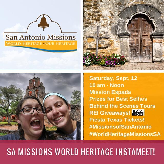 Come hang out with us at Mission Espada Saturday 10-noon for a #WorldHertitage Instameet! Prizes from <a href="/MissionsofSA/">Missions of SA</a>!