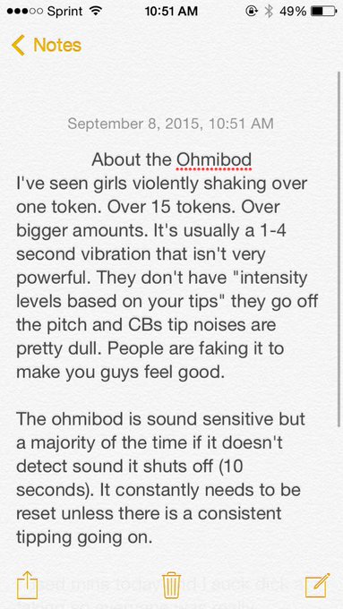 1 pic. About the ohmibod fad that's taken over CB. Sick of people lying and ruining it for others ? http://t