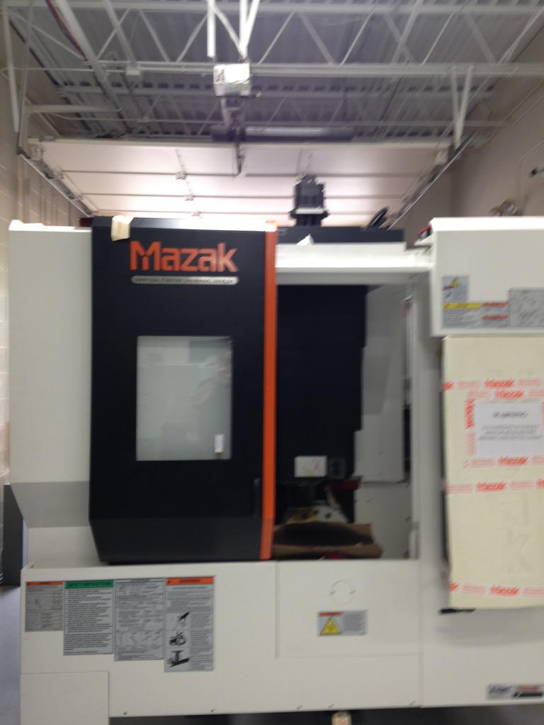 patrosbo's tweet photo. New Mazak VCU500A 5X being installed at @TMAInfo http://t.co/xgcyJgFymY