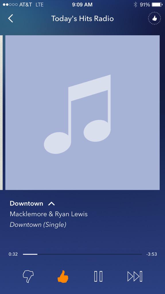 Loving the new <a href="/macklemore/">Macklemore</a>  single #downtown #makesmedance #makesmesmile 🎶🎧🌆