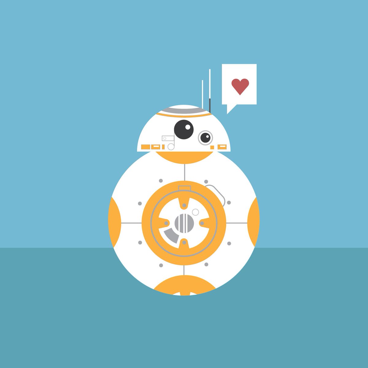 BB-8 wallpaper over in my G+ page...#illustration #vectordoodles.