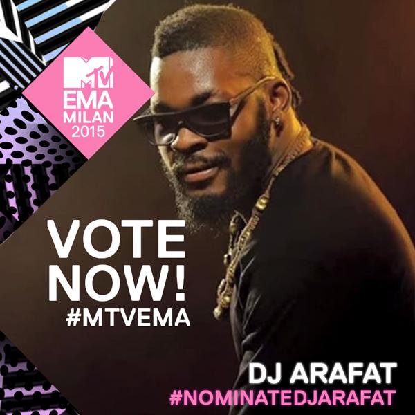 MTVBaseAfrica's tweet photo. Congratulations to Best African Act Wildcard Nominee @yorobo86
To vote, tweet both #NominateDJArafat &amp; #MTVEMA http://t.co/IZHHj1xk45