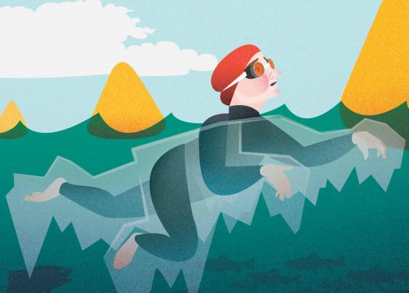 TriathleteMag's tweet photo. Advice for avoiding panic attacks and other perceived perils of open-water swimming: http://t.co/o9M0YhIlWn http://t.co/BxVGrWJsON