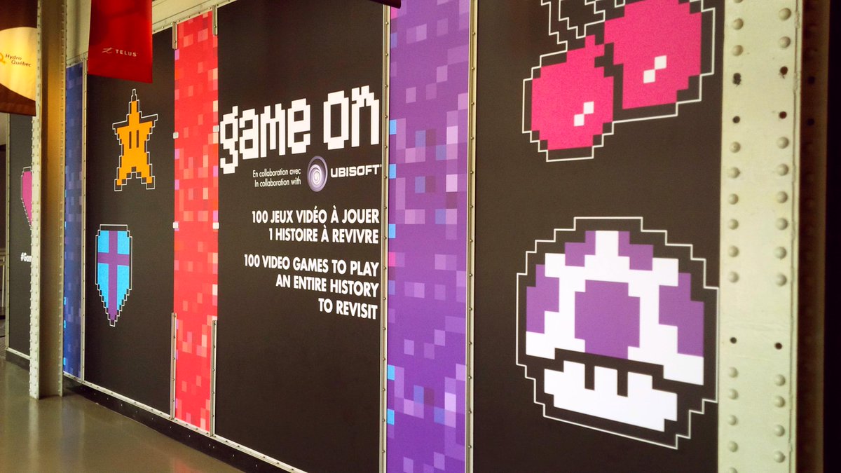 jjmoxy's tweet photo. This retro video game exhibition at @centresciences is awesome! So glad we caught it on the trip! #GameOnMTL http://t.co/i1QmqPywCV