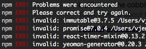 توییتر vjeux ✪ در توییتر: «fyi, if shrinkwrap --dev throws 'invalid', means there's a version mismatch between installed and package.json http://t.co/C8W1yZqKqZ»