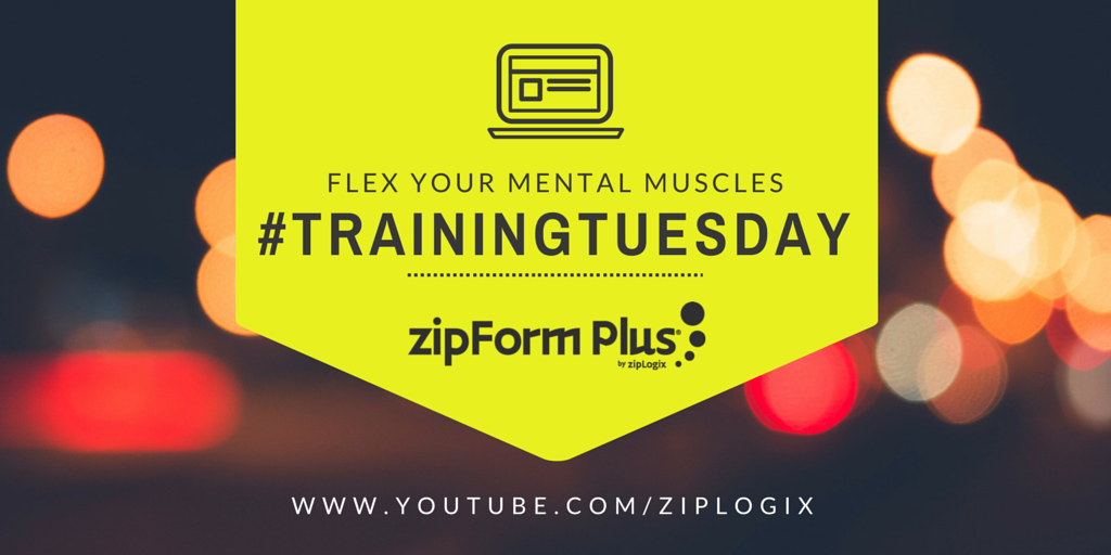 zipLogix's tweet image. Take 5 minutes and maximize #zipForm with templates youtu.be/gCM989yuX1M