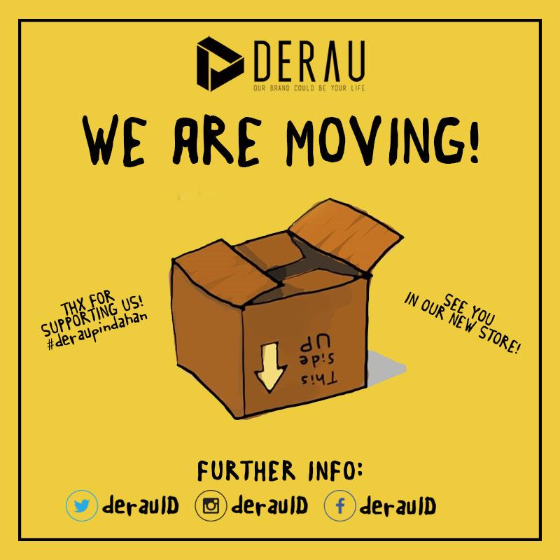 We're moving! Thx for supporting us. Sampai jumpa di store baru kami bulan Oktober besok, more stuff! #deraupindahan