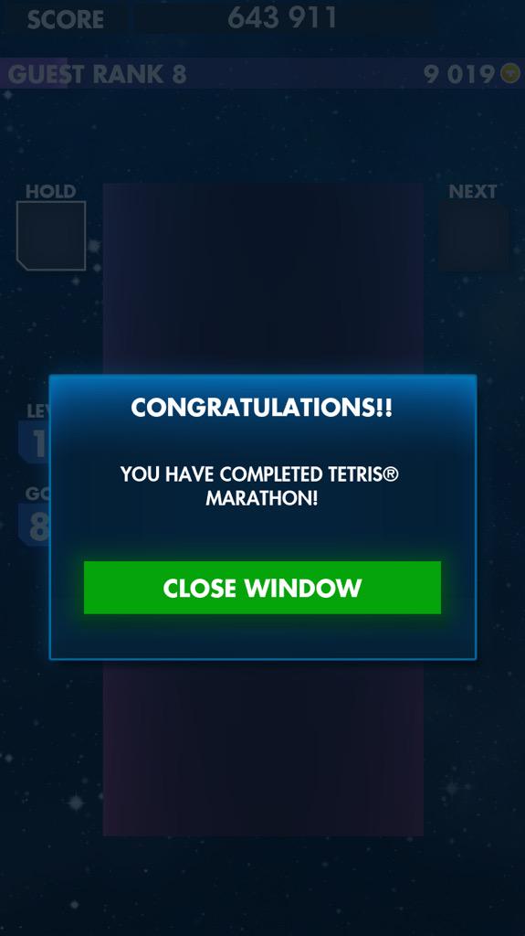CoAudio's tweet photo. I won Tetris. http://t.co/N7XoFdntKO