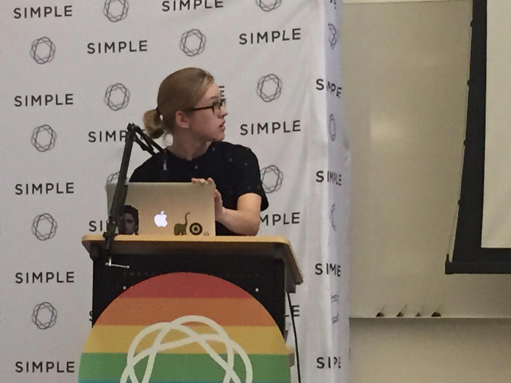 nathanc's tweet image. Go! @katiedel introducing @eadiest for #cspdx