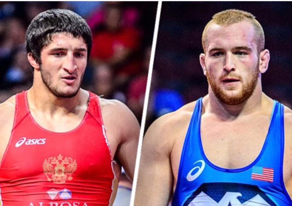 WrestlerVision's tweet photo. A lot of beef between these two right now! Who do you have? 

Rt @Snyder_man45 

Fav @Sadulaev_ http://t.co/5uYKkH7jw9