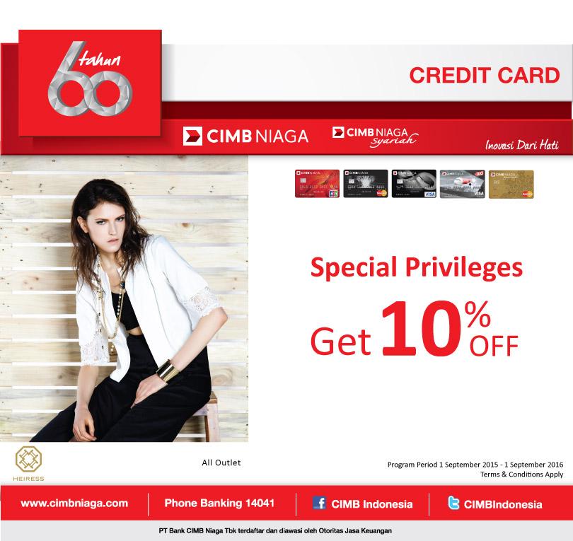 HEIRESS_ID's tweet photo. Special 10% off at all Heiress collections for Credit&amp; Debit Card CIMB Niaga http://t.co/jJWoPlWUBm