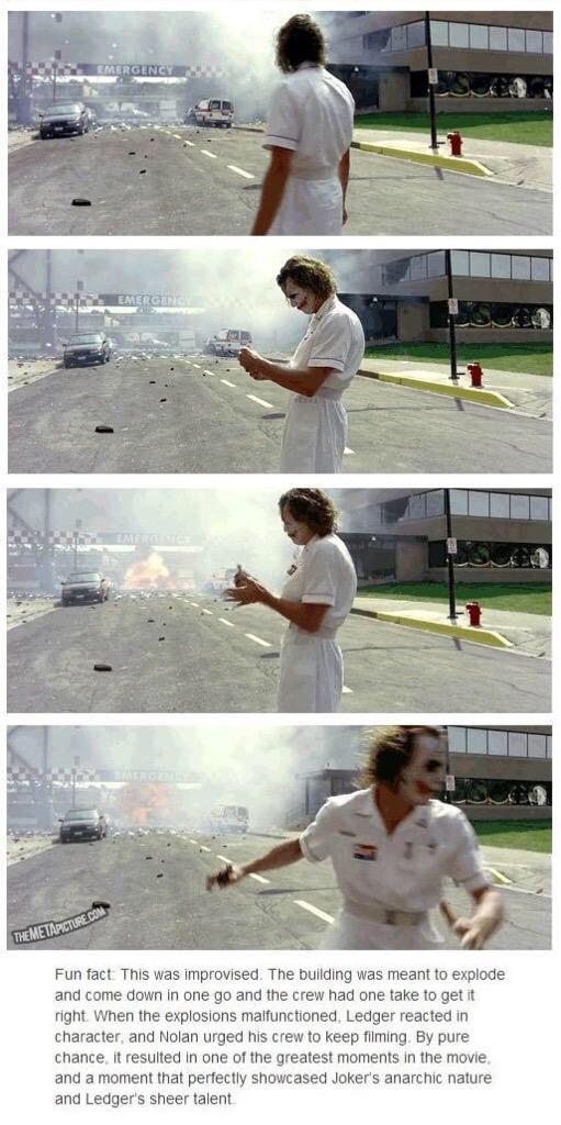 Heath Ledger in the Dark Knight