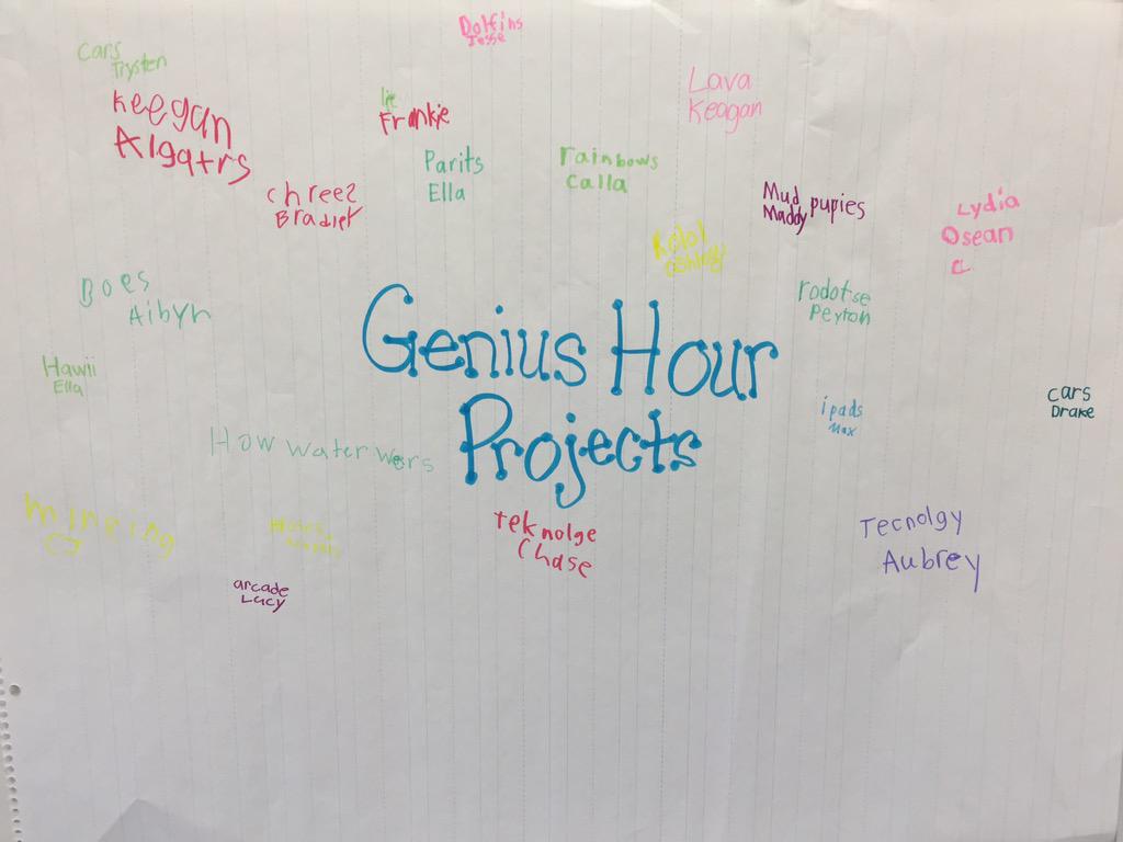 The beginning of something incredible!  #geniushour