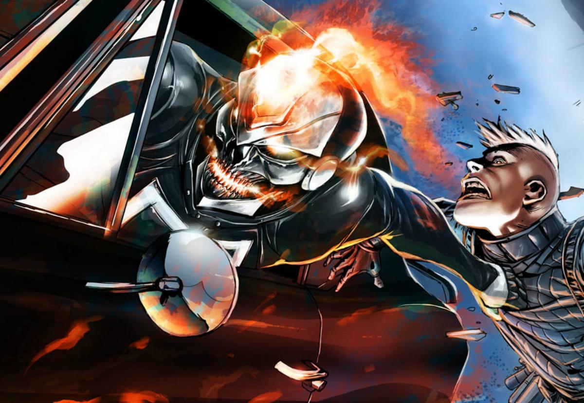 BurningRider's tweet photo. "SOMEONE CALL FOR A TAXI?" Demonic laugh http://t.co/SbXHAbuyOi