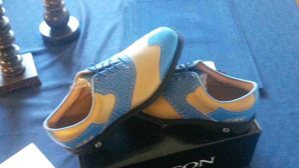 Just received my @FootJoy myjoys
Absolutely fantastic addition to my collection. @DerekRoach82 @UCLAAthletics