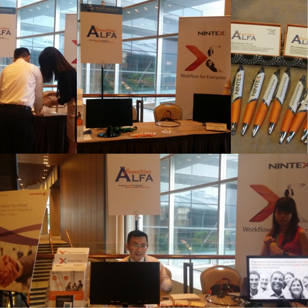 alfaconnections's tweet photo. The stage is all set! #microsoftconference2015 #alfaevents #nintex http://t.co/UEg4QZuBpt