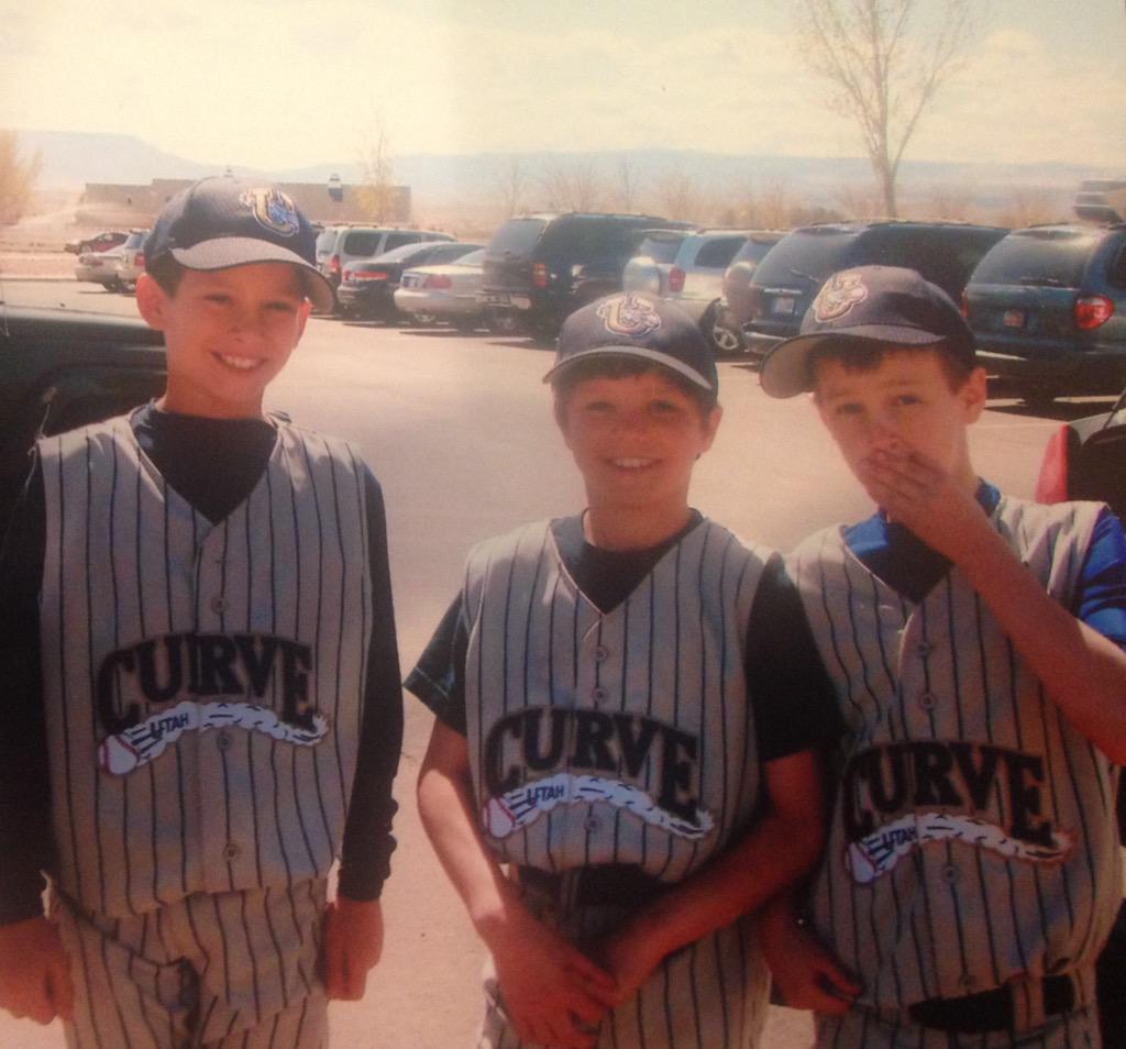 calmilly's tweet image. Started from the bottom, now we here.⚾️🏈 #brothers