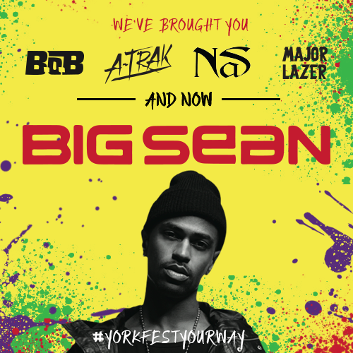 YFSlocal68's tweet photo. #yorku, you guessed it! @BigSean is the artist for the YorkFest free concert, Sept 28! #yorkfestyourway http://t.co/3swyK7LtCt