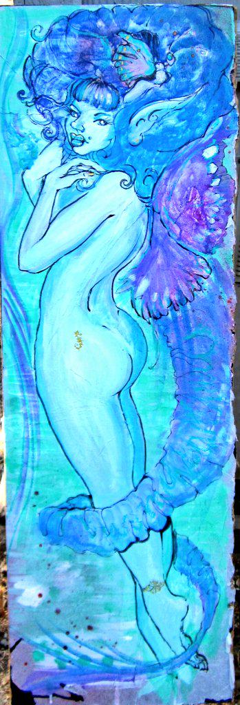 kankreate's tweet photo. #pinup #pinupart #ricksalas #salasart #angel #waternymph #fairy #mermaid #geisha #mergeisha #art #curvycreatures http://t.co/XP8m0LS8pJ